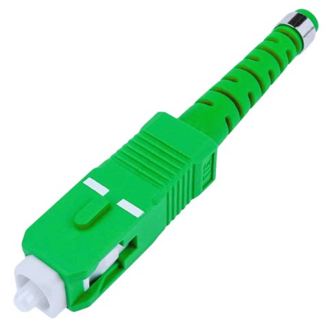 Imagen de un conector SC de fibra óptica