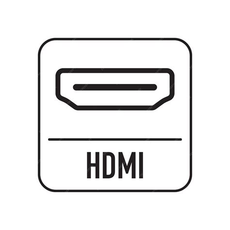Icono de Apple con cable HDMI