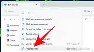 Captura de pantalla de las propiedades de 