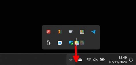 Icono de OpenVPN en la bandeja del sistema indicando conexión exitosa