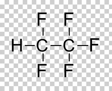 Molécula de hidrofluorocarbono