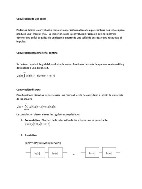 Representación gráfica de la convolución de una señal con la respuesta al impulso de un canal