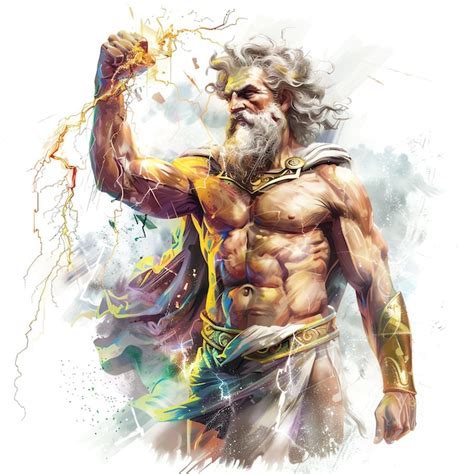 Zeus con un rayo