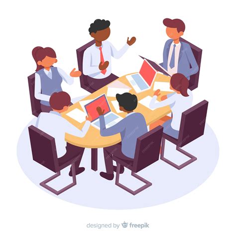 Directivos escolares en una reunión de trabajo