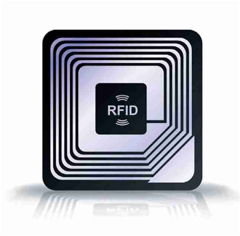 Ilustración conceptual de la tecnología RFID con etiquetas y lector