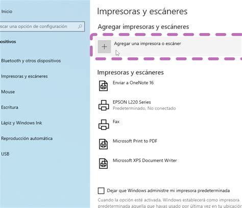 Interfaz de la Herramienta de Configuración de Impresora Brother