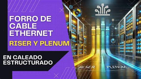Diagrama ilustrando la diferencia entre cableado plenum y riser