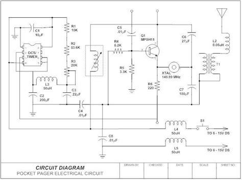 Diagrama de circuito electrónico tradicional