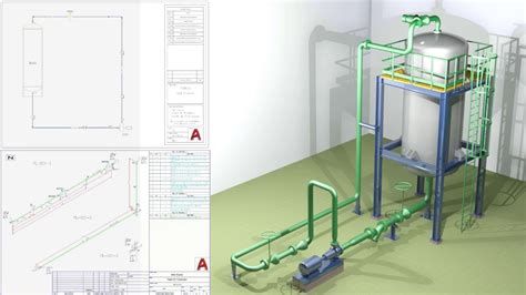 Diagrama de sistema ruteado en 3D