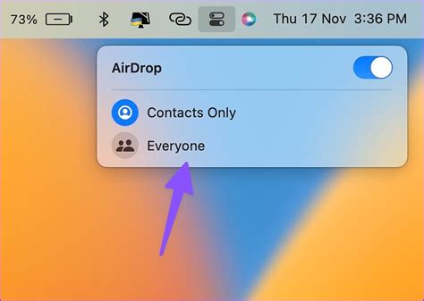 Icono de AirDrop en el Finder