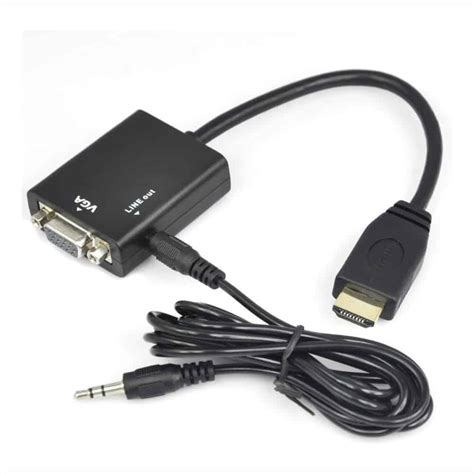 Conversor HDMI a VGA con Audio