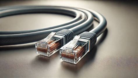 Cable de red conectando un router a un ordenador