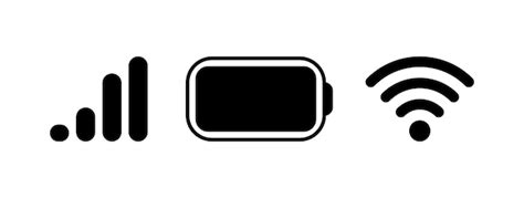 Icono de Wi-Fi en la barra de estado de un smartphone
