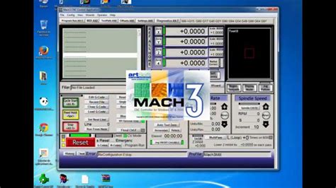 Pantalla de selección de componentes del programa Mach3