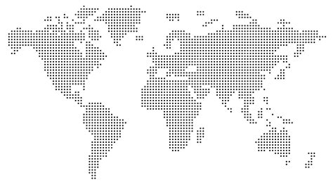 Mapa del mundo con puntos resaltando la disponibilidad de contenido en plataformas de streaming