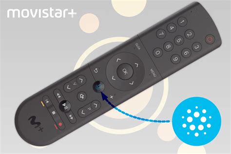 Mando a distancia de Movistar con el botón