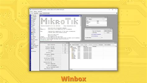 Captura de pantalla de la interfaz WinBox de MikroTik