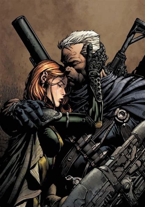 Cable protegiendo a Hope Summers