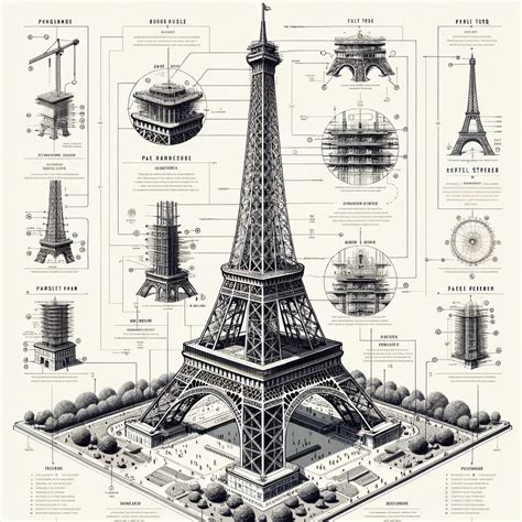 Ilustración de la Torre Eiffel y el Panteón unidos por ondas de radio