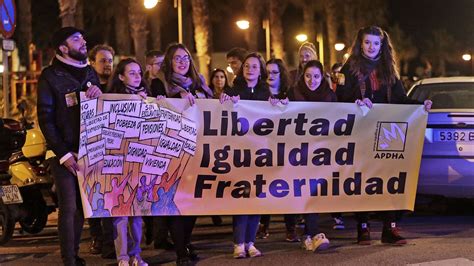 Manifestación por los derechos humanos en Chile