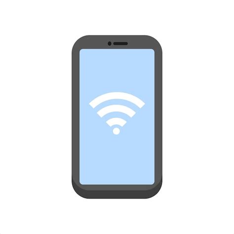 Icono de Wi-Fi junto a un teléfono móvil