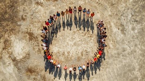 Empresas unidas formando un círculo