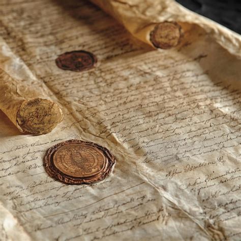 Documento legal con sellos y firmas