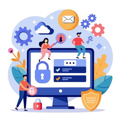Ilustración abstracta de seguridad en línea