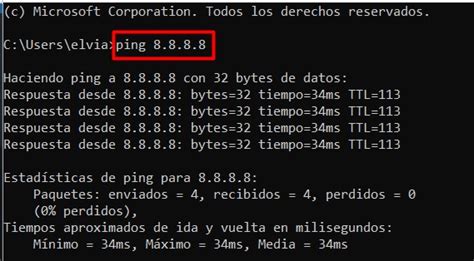 Prueba de Ping desde MikroTik
