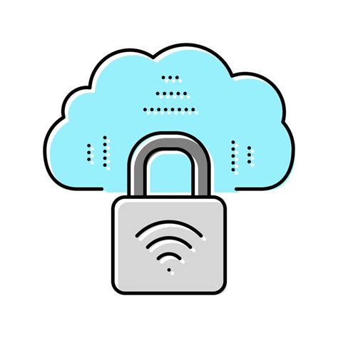 Ilustración de un candado sobre un icono de Wi-Fi