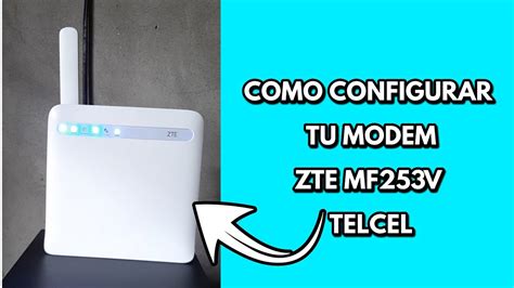 Módem Telcel conectado a la red