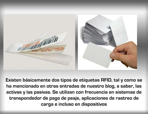 Diferentes tipos de etiquetas RFID: pasivas y activas