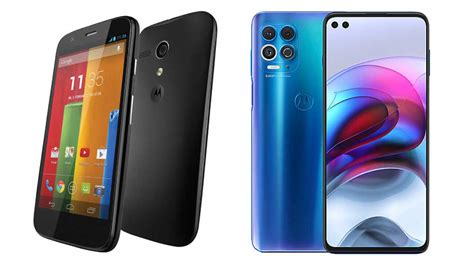 Comparativa visual de los modelos Moto G (2013) y Moto G (2014)