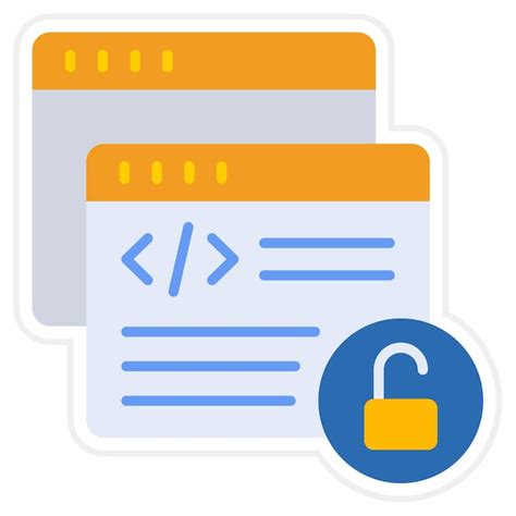 Icono representando código abierto y licencias