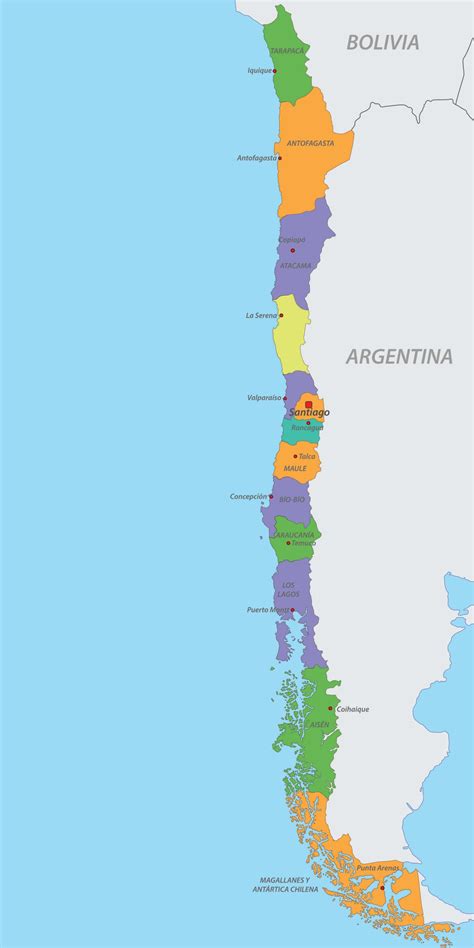 Mapa de Chile con puntos destacando la diversidad de orígenes de los saludos educativos