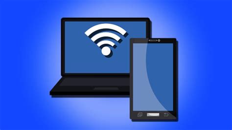 Diagrama mostrando cómo configurar un punto de acceso móvil en Windows