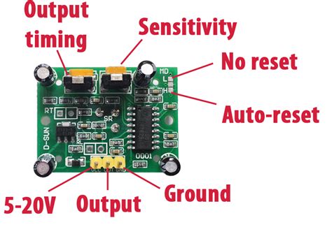 Diagrama de un sensor PIR