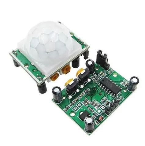 Fotografía de los potenciómetros en un sensor PIR HC-SR501