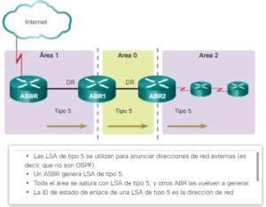Diagrama de un LSA Tipo 5 en OSPF