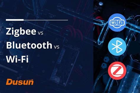 Ilustración comparativa de alcance entre Zigbee, Wi-Fi y Bluetooth