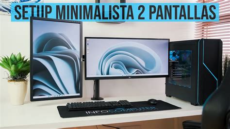Diagrama de un setup con dos monitores extendidos