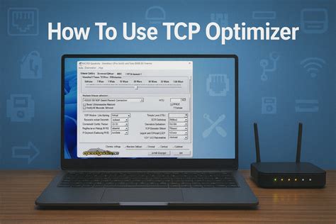 Interfaz de la herramienta TCP Optimizer