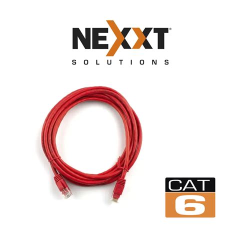 Cable de red Nexxt Cat6 rojo de 2 metros