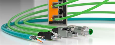 Imagen de un cable Ethernet industrial certificado para PROFINET