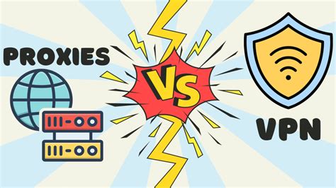 Infografía comparando VPNs y Proxies