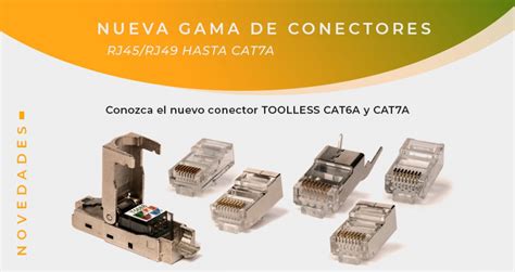 Diferentes tipos de conectores RJ45 y cables de red