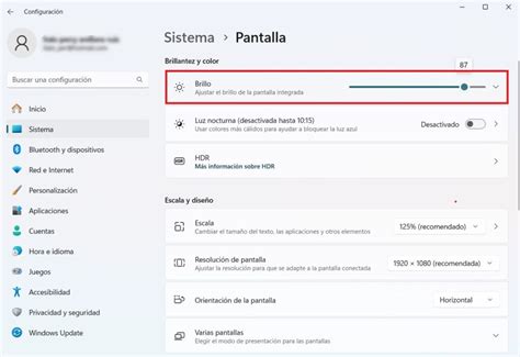 Gráfico de brillo de pantalla OnePlus 5