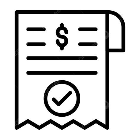 Icono de un ticket de pago