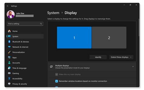 Configuración de Pantalla Extendida