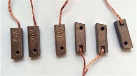 Imagen de carbones desgastados de un router